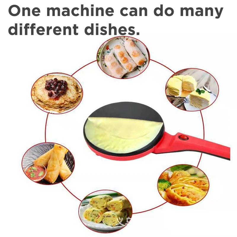 NEW 2026Electric Crepe Maker Pizza Pancake Machine NonStick Griddle Baking Pan Cake Machine Kitchen Appliance Cooking Tools 220V