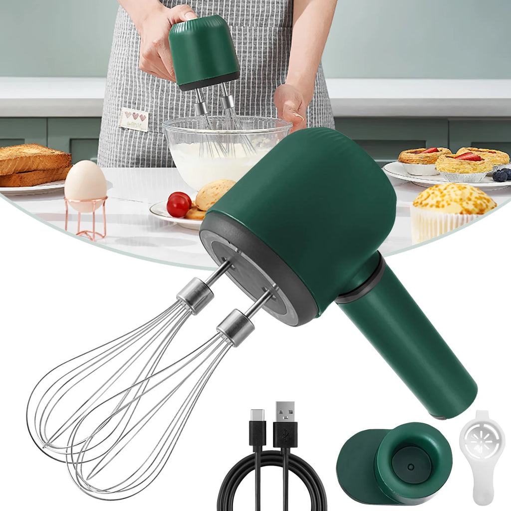 Portable Blender Mixer Kitchen Tools Hand Mixer Electric Food processors set milk frother Egg Beater Cake Baking kneading mixer