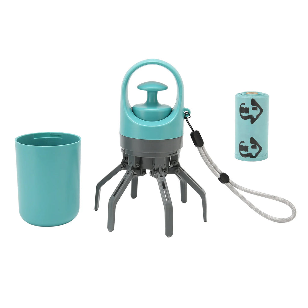 Portable Pet Waste Picker Dog Claw Poop Scooper Easy Cleaning Safe Simple  Lightweight with Bag Dispenser for Outdoor