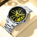 LIGE Wheel Men's Luxury Watch Waterproof Rotary Sport Car Rim Man Watch High Quality Fashion Quartz Men's Watches+Box