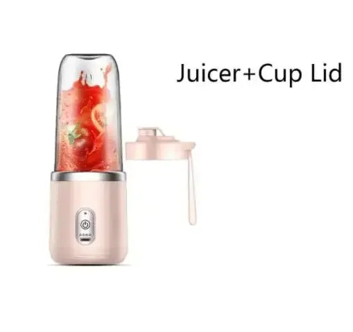 Portable Multifunction Blender Bottle Electric 6 Blades  Juice Blender Fresh Juice Smoothie Blender Ice CrushCup Food Processor