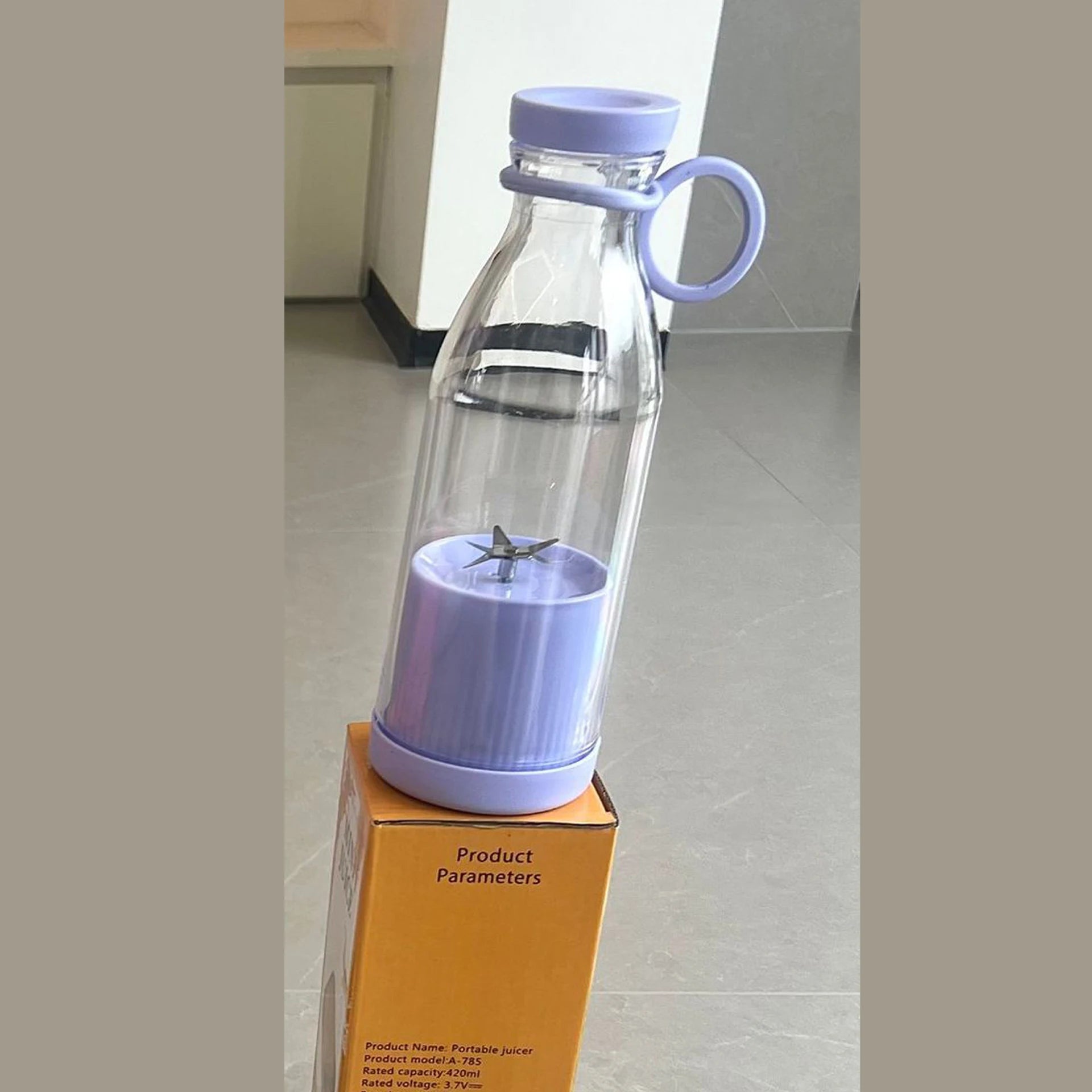 4 Color 420ml Portable Rechargable Blender Electric Travel Juicer Cup For Smoothie Milkshake Kitchen Mini Mixer Tool