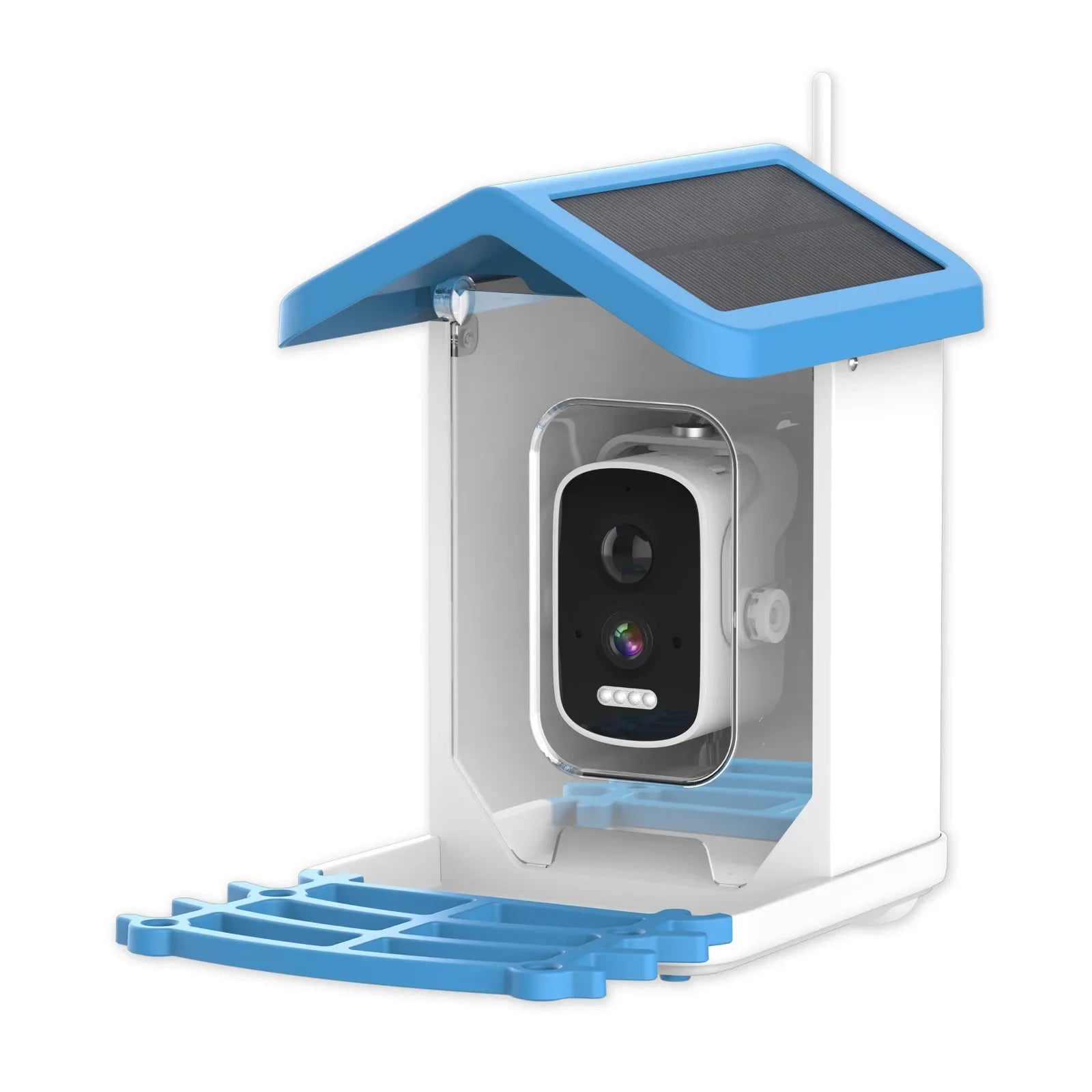 Smart Bird Feeder with Camera AI Bird Species Identify Solar Powered Wireless Outdoor 5MP HD WiFi Bird Camera for Outside Garden